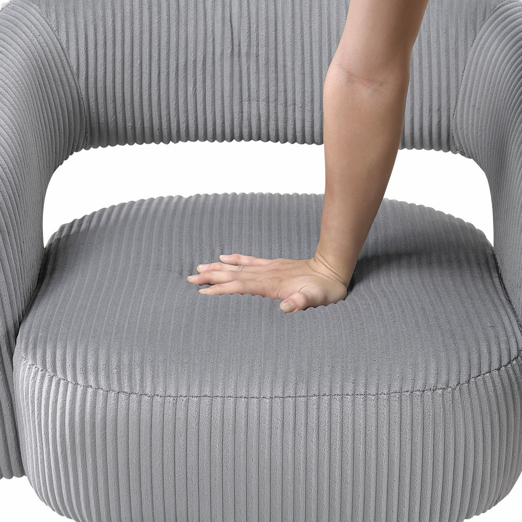 Dark Gray accent chair — lifestyle view