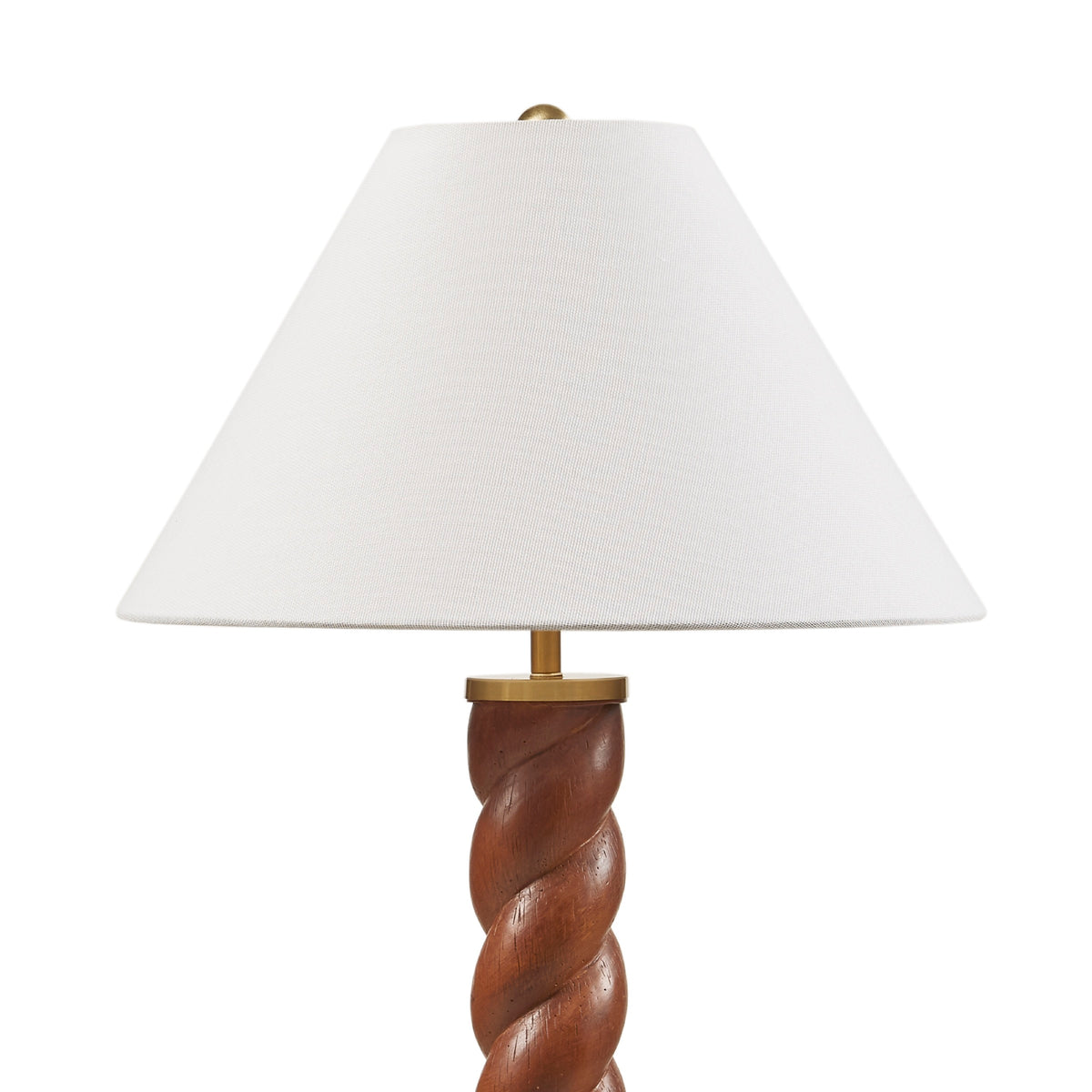 White table lamp — lifestyle view