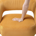 Yellow accent chair — lifestyle view