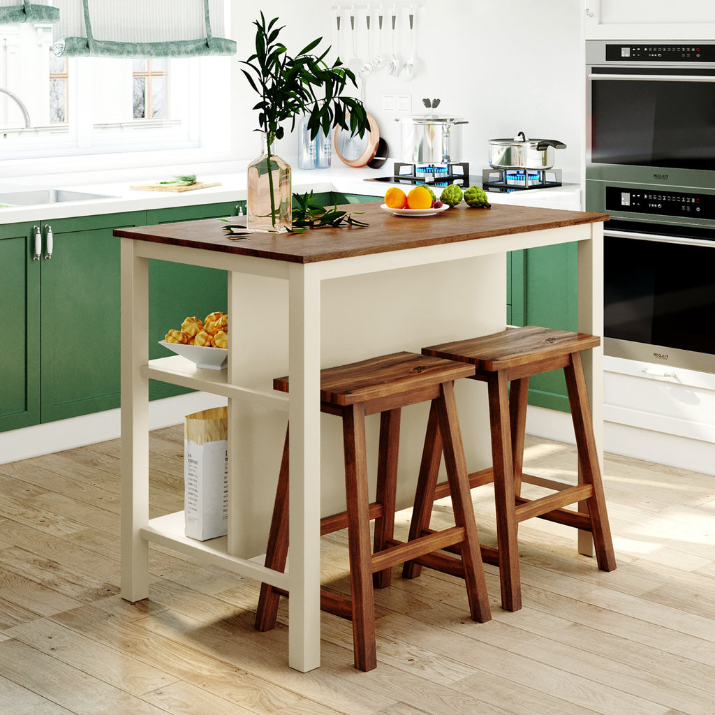 Walnut dining set — lifestyle view