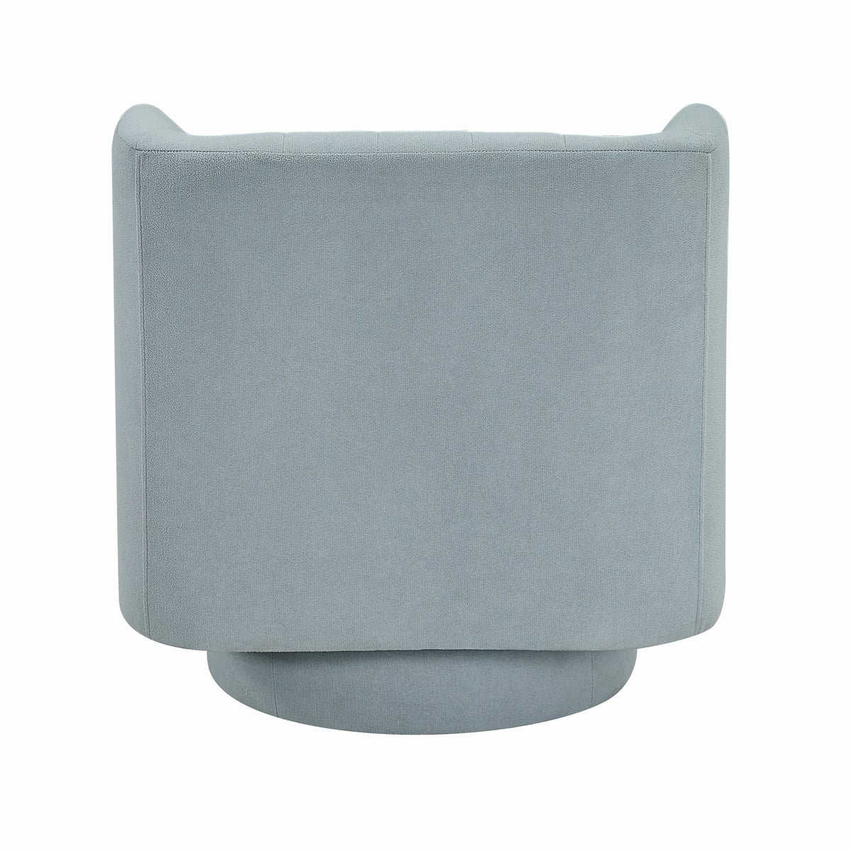 Aqua Blue barrel accent chair — close-up detail
